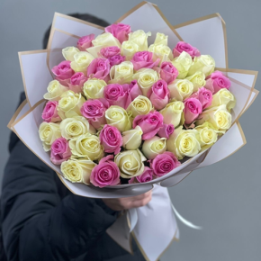 Букет из 51 розы микс  (40 см) в Ивантеевке