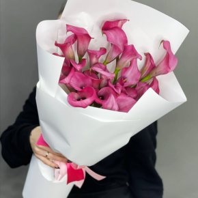 Монобукет из 21 каллы в Ивантеевке