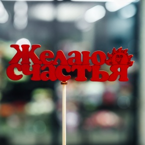 Топпер Желаю Счастья в Ивантеевке