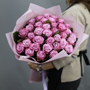 Букет из 35 малиновых роз Меритим (50 см) в Ивантеевке