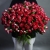 Букет из 51 кустовой рубиновой розы (50 см) в Ивантеевке