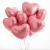Сердце розовое фольгированный шар с гелием (45 см) в Ивантеевке