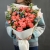 Букет "Фортуна" из коралловых роз и оксипеталума в Ивантеевке