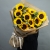 Букет "Месседж" с подсолнухами и эвкалиптом в Ивантеевке