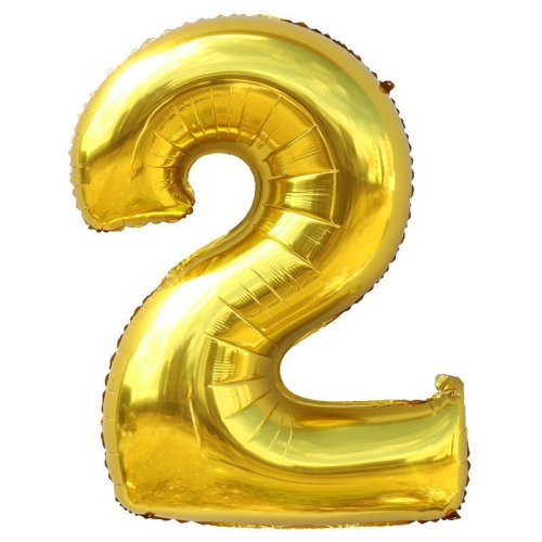 Шар гелиевый цифра 2 (40х102 см) в Ивантеевке